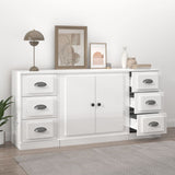 vidaXL Buffets 3 pcs Chêne sonoma Bois d'ingénierie