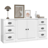 vidaXL Buffets 3 pcs Chêne sonoma Bois d'ingénierie