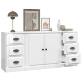 vidaXL Buffets 3 pcs Chêne sonoma Bois d'ingénierie