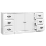 vidaXL Buffets 3 pcs Chêne sonoma Bois d'ingénierie