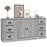 vidaXL Buffets 3 pcs Chêne sonoma Bois d'ingénierie