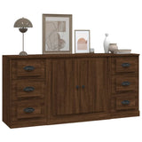 vidaXL Buffets 3 pcs Chêne sonoma Bois d'ingénierie