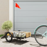 vidaXL Remorque de vélo noir 126x63x34 cm fer