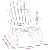 vidaXL Ensemble de salon de jardin 5 pcs bois massif d'épicéa