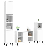 vidaXL Ensemble de meubles salle de bain 3 pcs noir bois d'ingénierie
