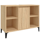 vidaXL Ensemble de meubles salle de bain 3 pcs noir bois d'ingénierie