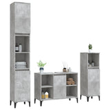 vidaXL Ensemble de meubles salle de bain 3 pcs noir bois d'ingénierie