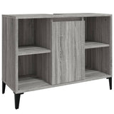 vidaXL Ensemble de meubles salle de bain 3 pcs noir bois d'ingénierie
