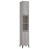 vidaXL Ensemble de meubles salle de bain 3 pcs noir bois d'ingénierie