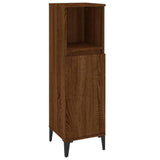 vidaXL Ensemble de meubles salle de bain 3 pcs noir bois d'ingénierie