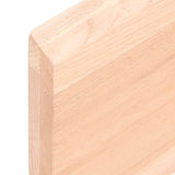 vidaXL Dessus de table 120x40x(2-4) cm bois de chêne massif non traité