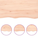 vidaXL Dessus de table 140x40x(2-6) cm bois de chêne massif non traité