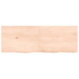 vidaXL Dessus de table 140x50x(2-6) cm bois de chêne massif non traité