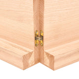 vidaXL Dessus de table 140x50x(2-6) cm bois de chêne massif non traité