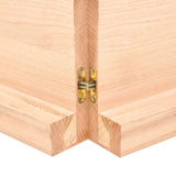 vidaXL Dessus de table 180x50x(2-6) cm bois de chêne massif non traité