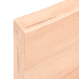vidaXL Dessus de table 180x50x(2-6) cm bois de chêne massif non traité