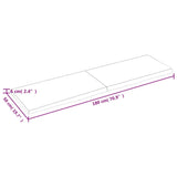 vidaXL Dessus de table 180x50x(2-6) cm bois de chêne massif non traité