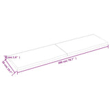 vidaXL Dessus de table 200x50x(2-4) cm bois de chêne massif non traité