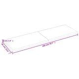 vidaXL Dessus de table 200x60x(2-4) cm bois de chêne massif non traité