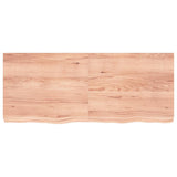 vidaXL Dessus de table marron clair bois chêne massif traité