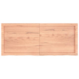 vidaXL Dessus de table marron clair bois chêne massif traité