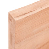 vidaXL Dessus de table marron clair bois chêne massif traité