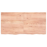 vidaXL Dessus de table marron clair bois chêne massif traité