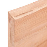 vidaXL Dessus de table marron clair bois chêne massif traité