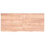 vidaXL Dessus de table marron clair bois chêne massif traité
