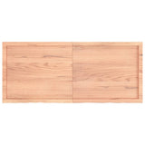 vidaXL Dessus de table marron clair bois chêne massif traité