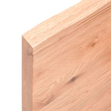 vidaXL Dessus de table marron clair bois chêne massif traité