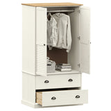 vidaXL Garde-robe VIGO blanc 90x55x176 cm bois massif de pin