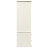 vidaXL Garde-robe VIGO blanc 90x55x176 cm bois massif de pin