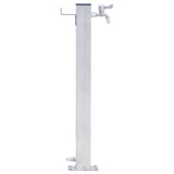 vidaXL Colonne à eau de jardin 100 cm acier inoxydable carré