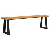 vidaXL Ensemble à manger 3 pcs avec bord vivant bois massif d'acacia