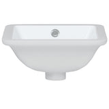 vidaXL Évier salle de bain blanc 30,5x27x14 cm rectangulaire céramique