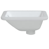 vidaXL Évier salle de bain blanc 30,5x27x14 cm rectangulaire céramique