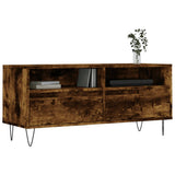 vidaXL Meuble TV chêne fumé 100x34,5x44,5 cm bois d'ingénierie
