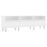 vidaXL Meuble TV blanc 150x30x44,5 cm bois d'ingénierie
