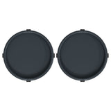 vidaXL Chariots à plantes avec roues 2 pcs gris diamètre 34 cm 35 kg