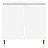 vidaXL Ensemble d'armoires salle de bain 3 pcs blanc bois d'ingénierie
