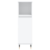 vidaXL Ensemble d'armoires salle de bain 3 pcs blanc bois d'ingénierie