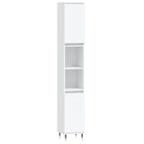 vidaXL Ensemble d'armoires salle de bain 3 pcs blanc bois d'ingénierie