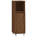 vidaXL Ensemble d'armoires de salle de bain 3 pcs chêne marron