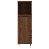 vidaXL Ensemble d'armoires de salle de bain 3 pcs chêne marron