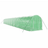 vidaXL Serre avec cadre en acier vert 40 m² 20x2x2 m