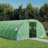 vidaXL Serre avec cadre en acier vert 64 m² 16x4x2 m