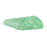 vidaXL Serre avec cadre en acier vert 90 m² 18x5x2,3 m