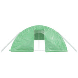 vidaXL Serre avec cadre en acier vert 90 m² 18x5x2,3 m