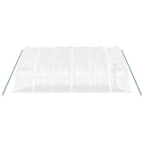 vidaXL Serre avec cadre en acier blanc 36 m² 6x6x2,85 m